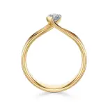 Pierścionek złoty z diamentem AJPZ_064